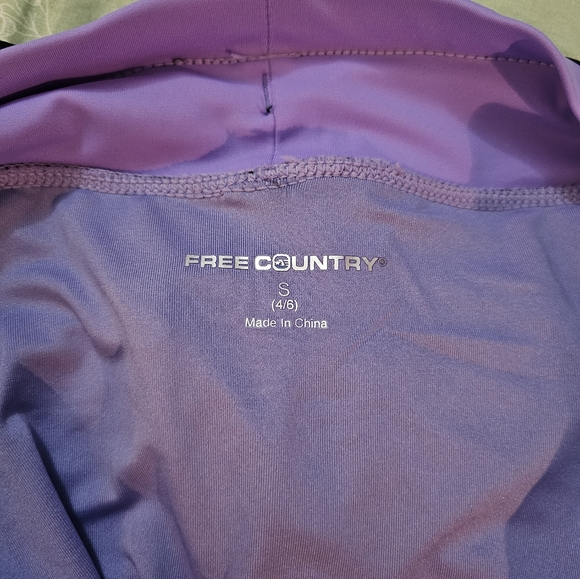 Free Country Black and Lavender Swim Shorts - Picture 9 of 13